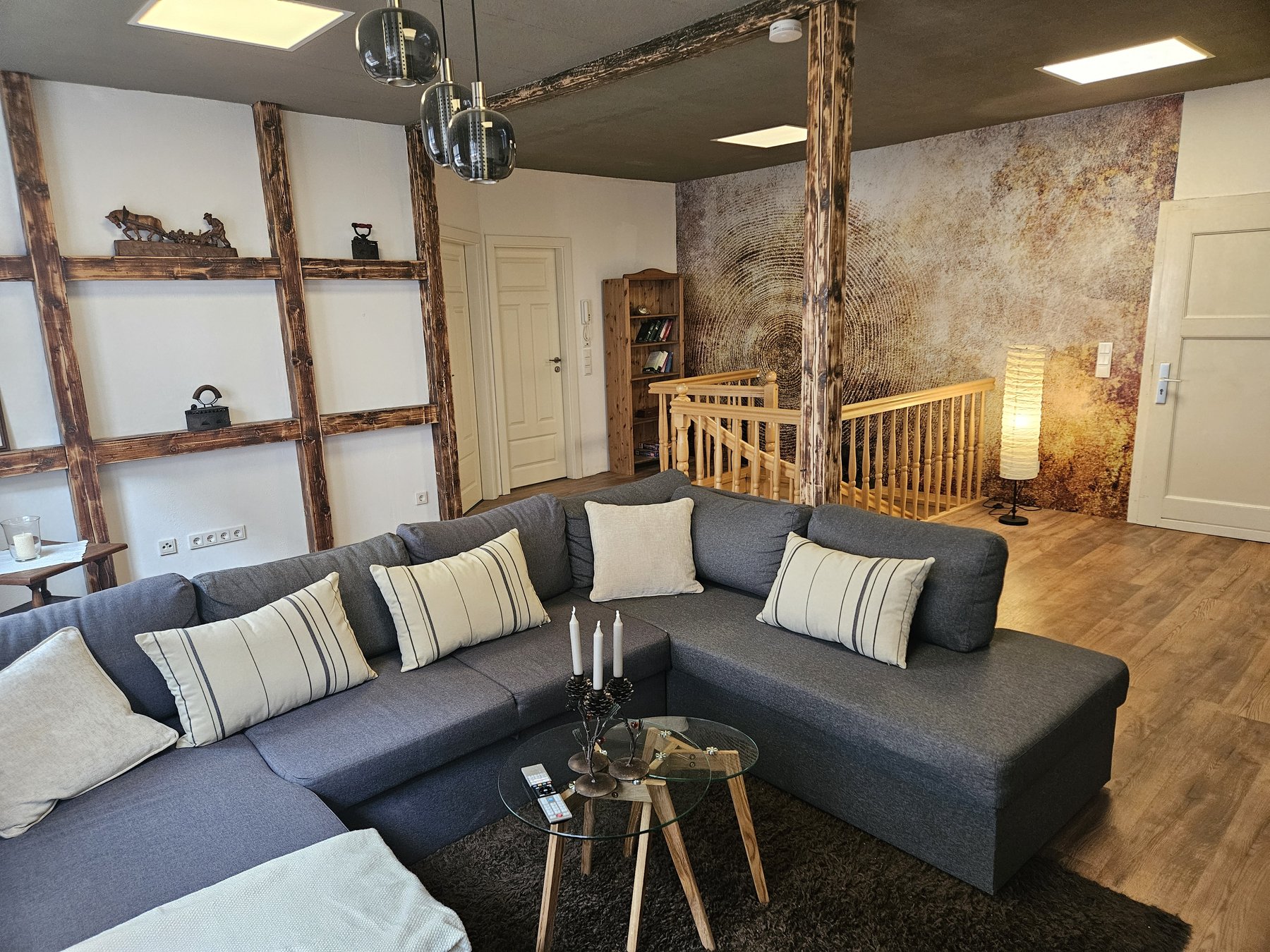 Wohnbereich der Ferienwohnung am Mühlbach